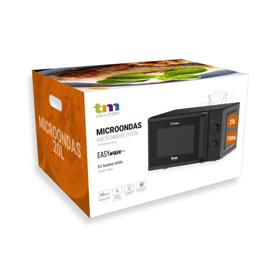 Mikroblgeovnen TM Electron Sort 700 W 20 L #13
