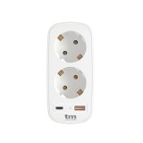 Vgstik med 2 USB-porte TM Electron 3.1 #1