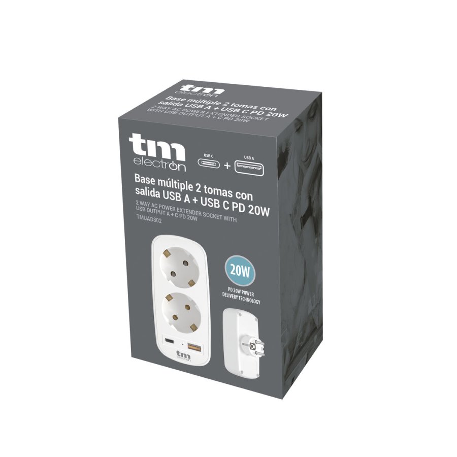 Vgstik med 2 USB-porte TM Electron 3.1 #7