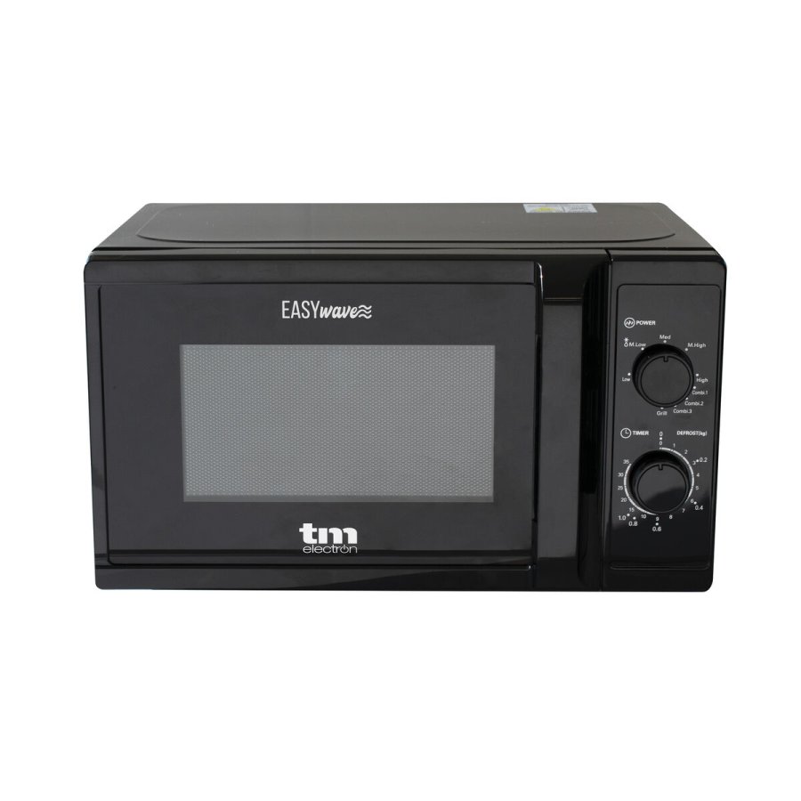 Mikroblgeovnen med Grill TM Electron Sort 700 W 20 L #5