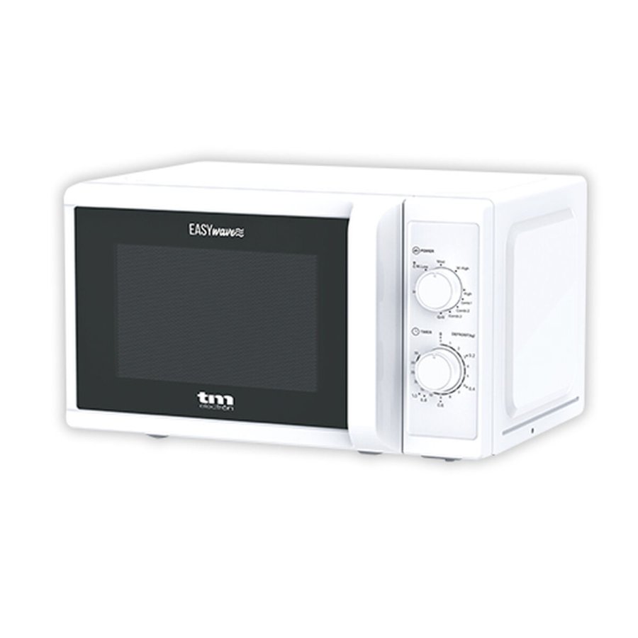 Mikroblgeovnen med Grill TM Electron Hvid 700 W 20 L #1