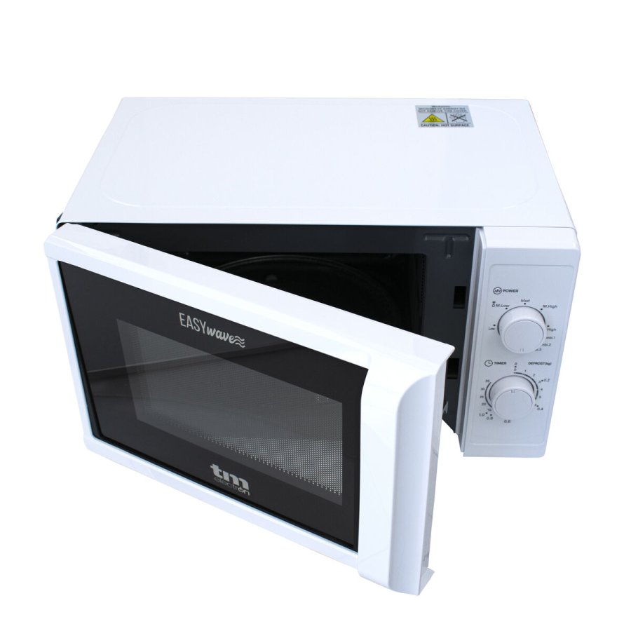 Mikroblgeovnen med Grill TM Electron Hvid 700 W 20 L #5
