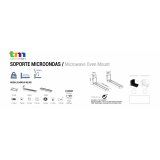 Sttte til mikroblgeovn TM Electron Sort 30 Kg #3