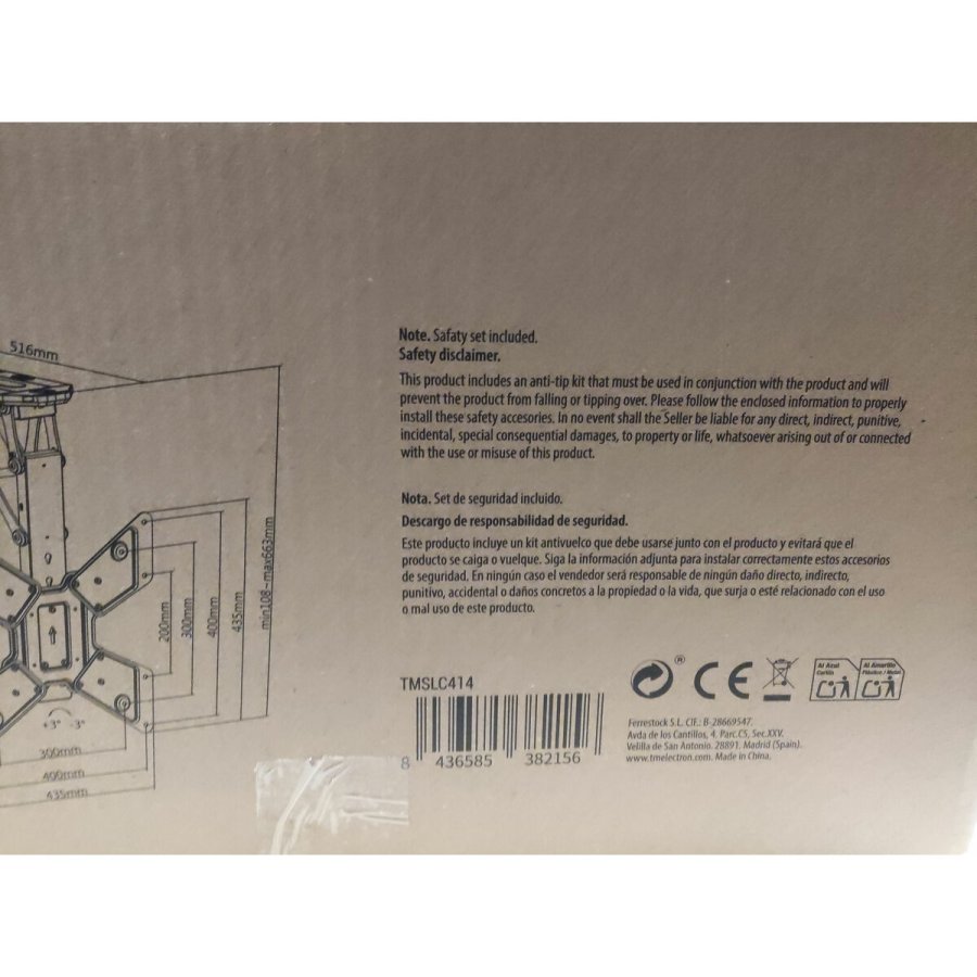 TV-vgbeslag med arm TM Electron 23