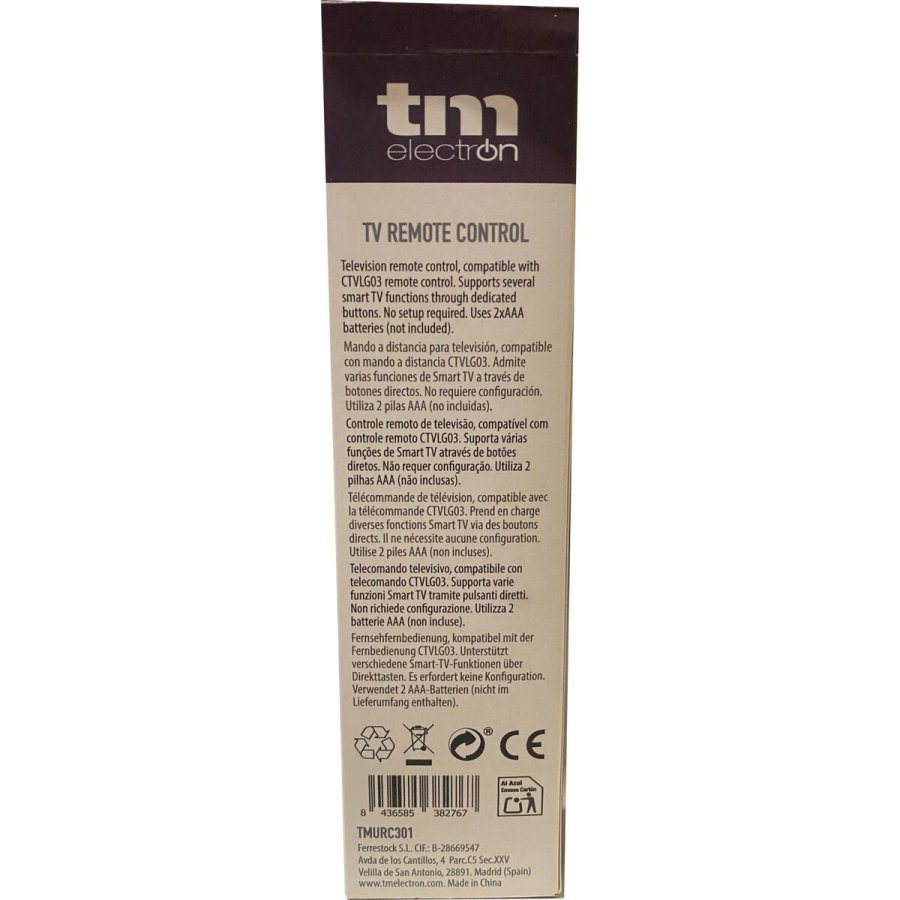 Universal fjernbetjening TM Electron #7