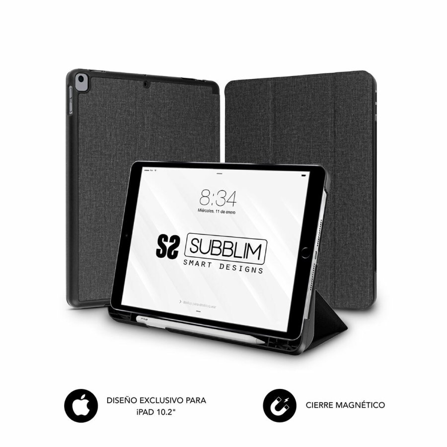 Tablet cover Subblim FUNDA TABLET IPAD 10.2'' 9/8/7 Gen BLACK Sort 10,2