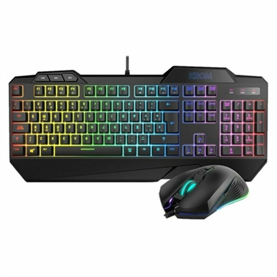 Gaming-tastatur og -mus Krom NXKROMKRSHRSP Sort #2