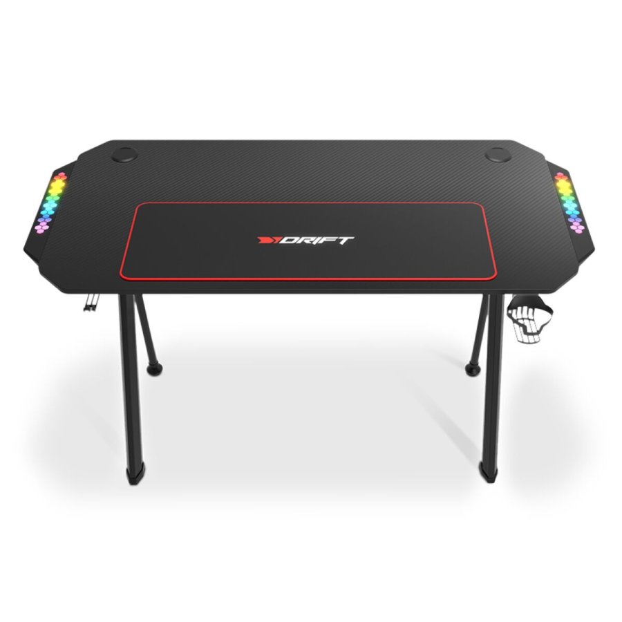 Skrivebord Gaming DRIFT DRDZ175RGB Sort 120 x 60 cm #1