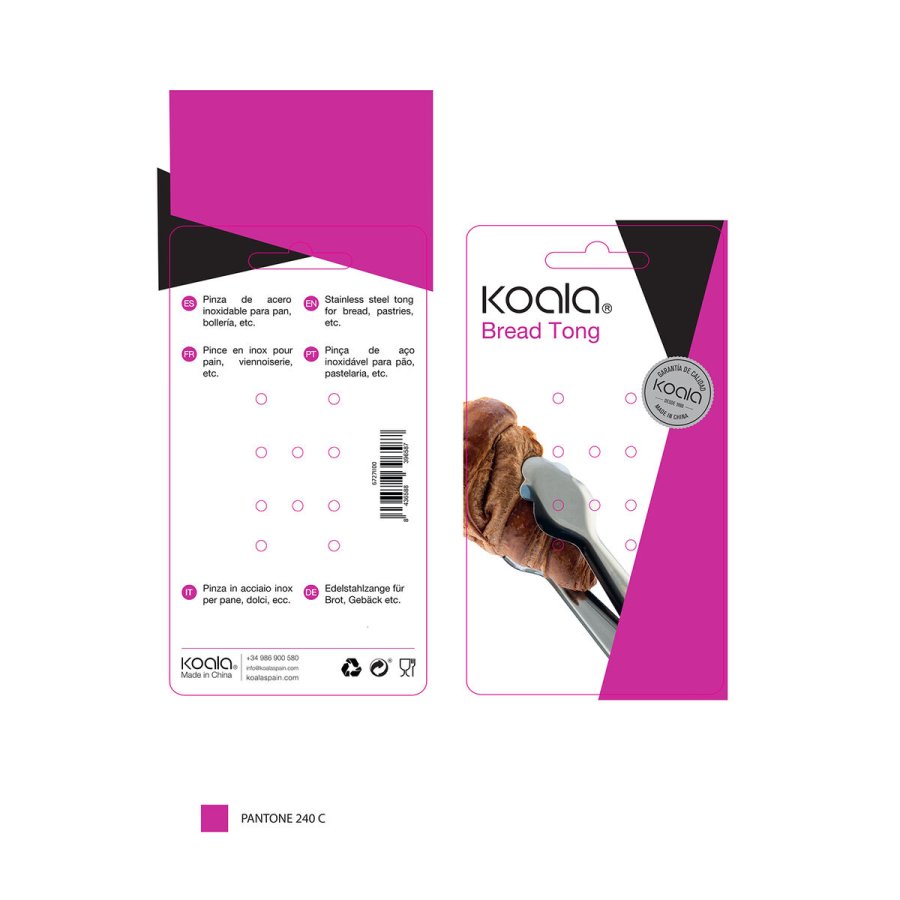 Serveringstnger Koala Basic Metal Stl 18,7 x 6,5 x 3,5 cm Brd #10