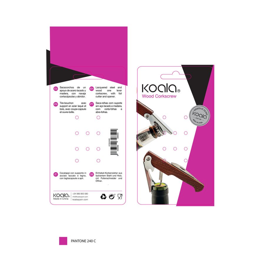 Proptrkker Koala Basic Metal Akacie 11 x 1,8 x 1,3 cm #13