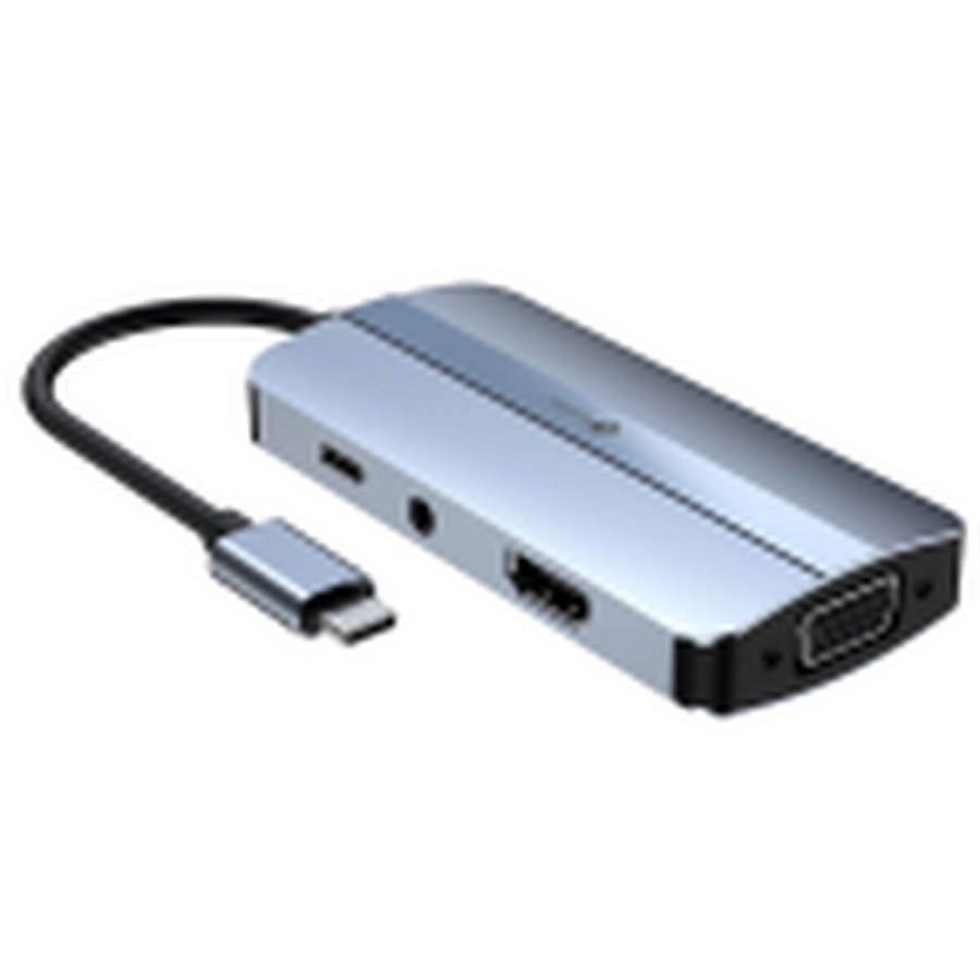USB Hub LEOTEC LEDS04 Gr� #1