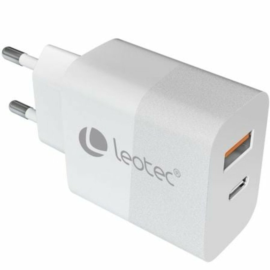 Vgoplader LEOTEC LECSPH30W2W 30 W Hvid #1
