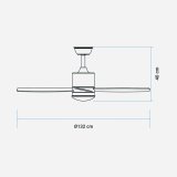 Loftsventilator Universal Blue 272-UVT1320  132 cm #6