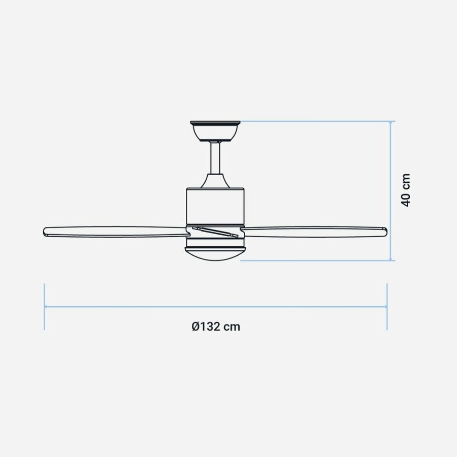 Loftsventilator Universal Blue 272-UVT1320  132 cm #6