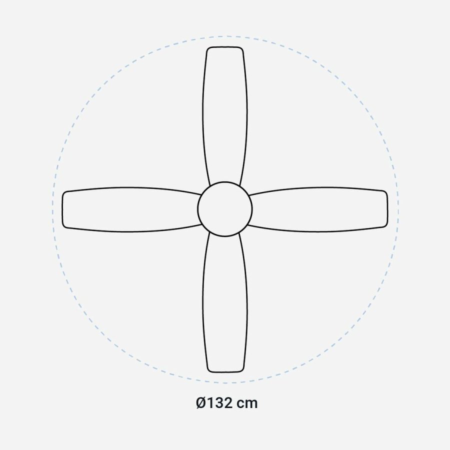 Loftsventilator Universal Blue 272-UVT1320  132 cm #7