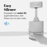 Loftsventilator Universal Blue MIDI 4052W 55W Hvid (132 cm) #4