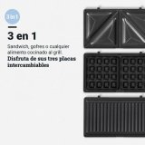 Sandwich Maker Universal Blue 700 W Sort #9