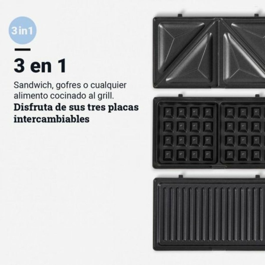 Sandwich Maker Universal Blue 700 W Sort #9