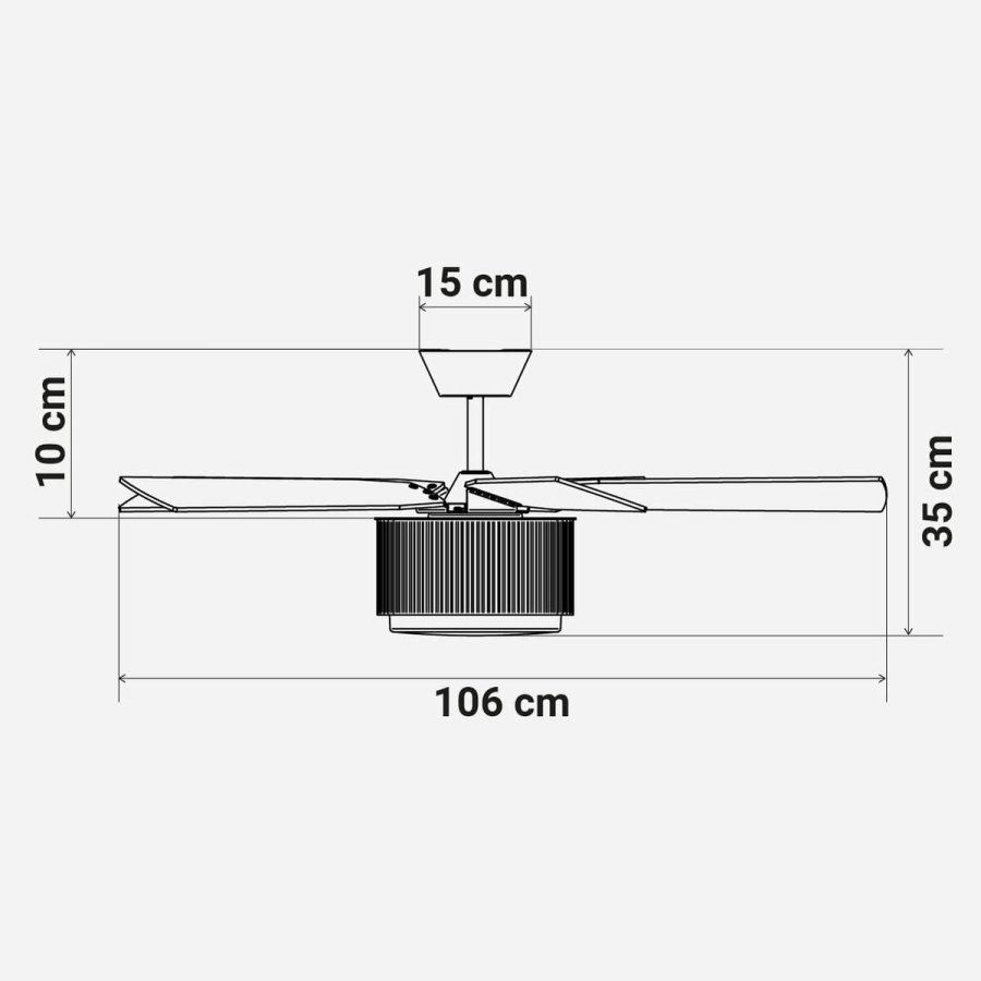 Loftsventilator Universal Blue 2009-UVT1349-23 Hvid Tr 35 W #6