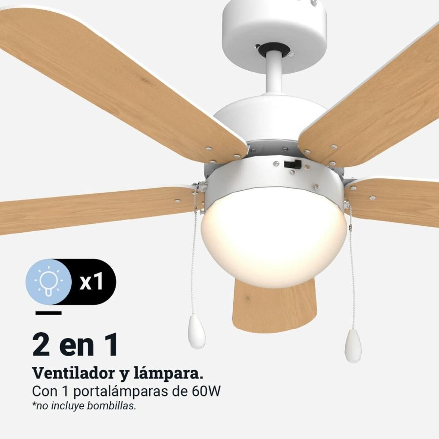 Loftsventilator Universal Blue 2015-UVT1355-23 Hvid 50 W #4