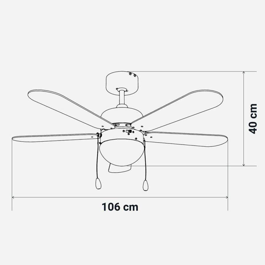 Loftsventilator Universal Blue 2015-UVT1355-23 Hvid 50 W #6