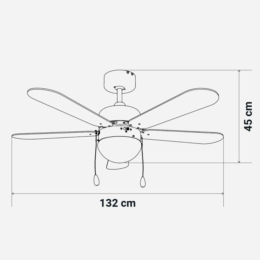 Loftsventilator Universal Blue 2017-UVT1357  132 cm #5