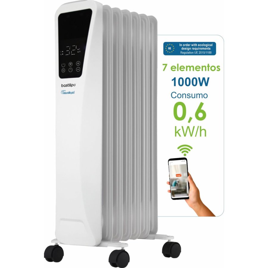 Olieradiator Bastilipo R-ECOFLUID2-7 Hvid 1000 W #1