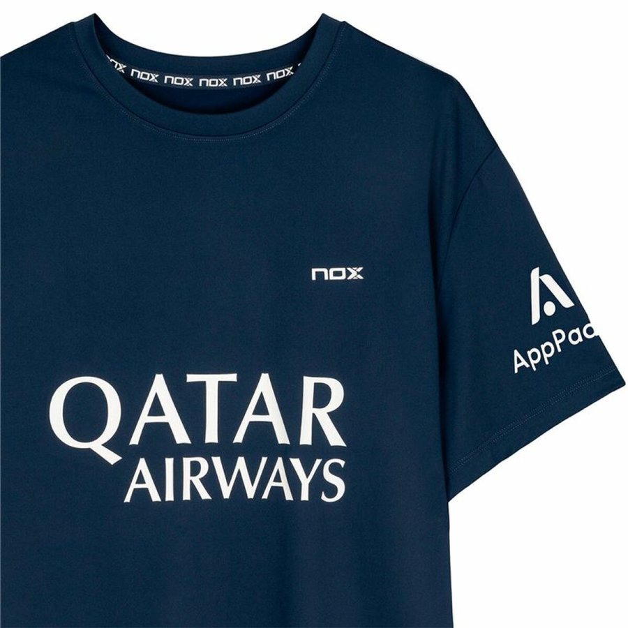 Kort�rmet T-shirt til M�nd Nox Nox Sponsorts AT10 M�rkebl� Marinebl� #2