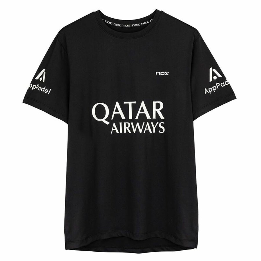 Kort�rmet T-shirt til M�nd Nox Sponsorts AT10 Sort #1
