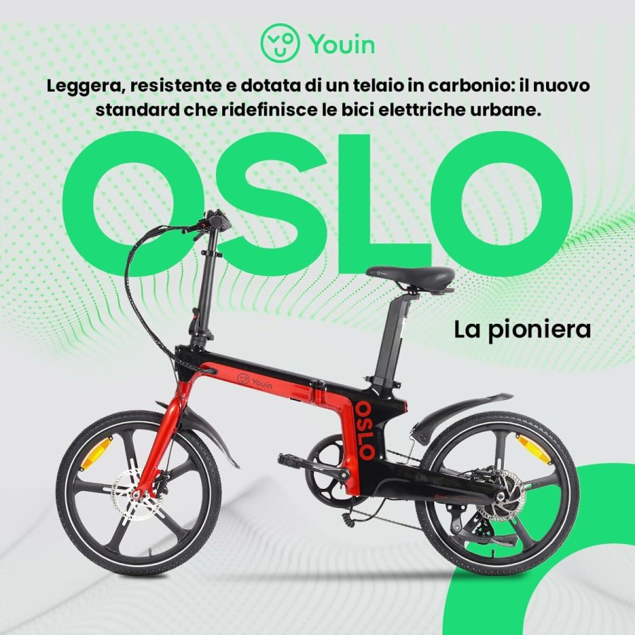 Elektrisk cykel Youin BK1900 OSLO R�d #2