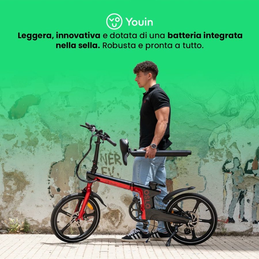 Elektrisk cykel Youin BK1900 OSLO R�d #5