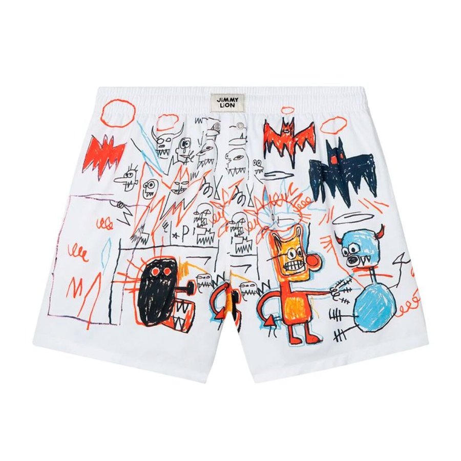 Badet�j til M�nd Jimmy Lion BASQUIATBATMANSWIM-MULTICOLOR #2