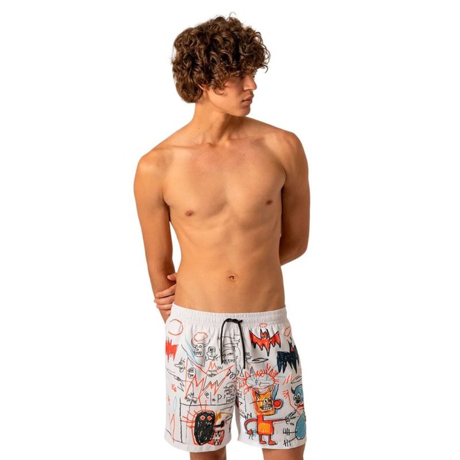 Badet�j til M�nd Jimmy Lion BASQUIATBATMANSWIM-MULTICOLOR #3