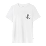 Kort�rmet T-shirt til M�nd Jimmy Lion Keith Haring x Jimmy Lion Hvid #1