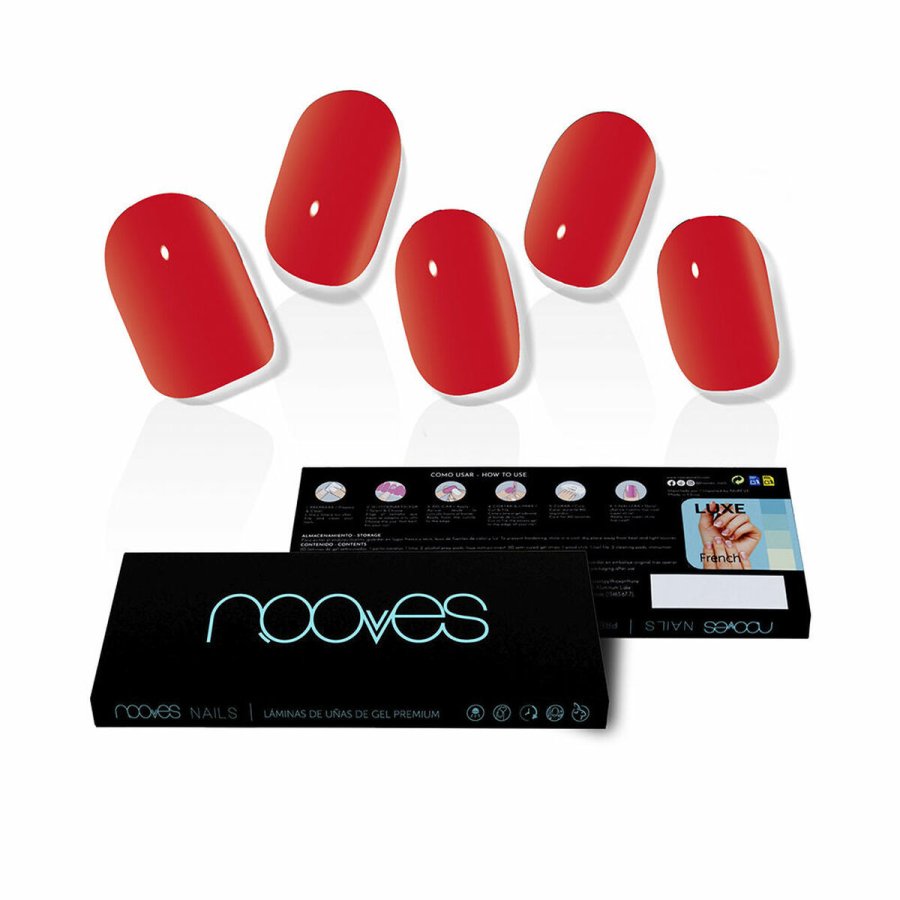 Falske negle Nooves Crimson red Gel Auto bindemidler Rd #1