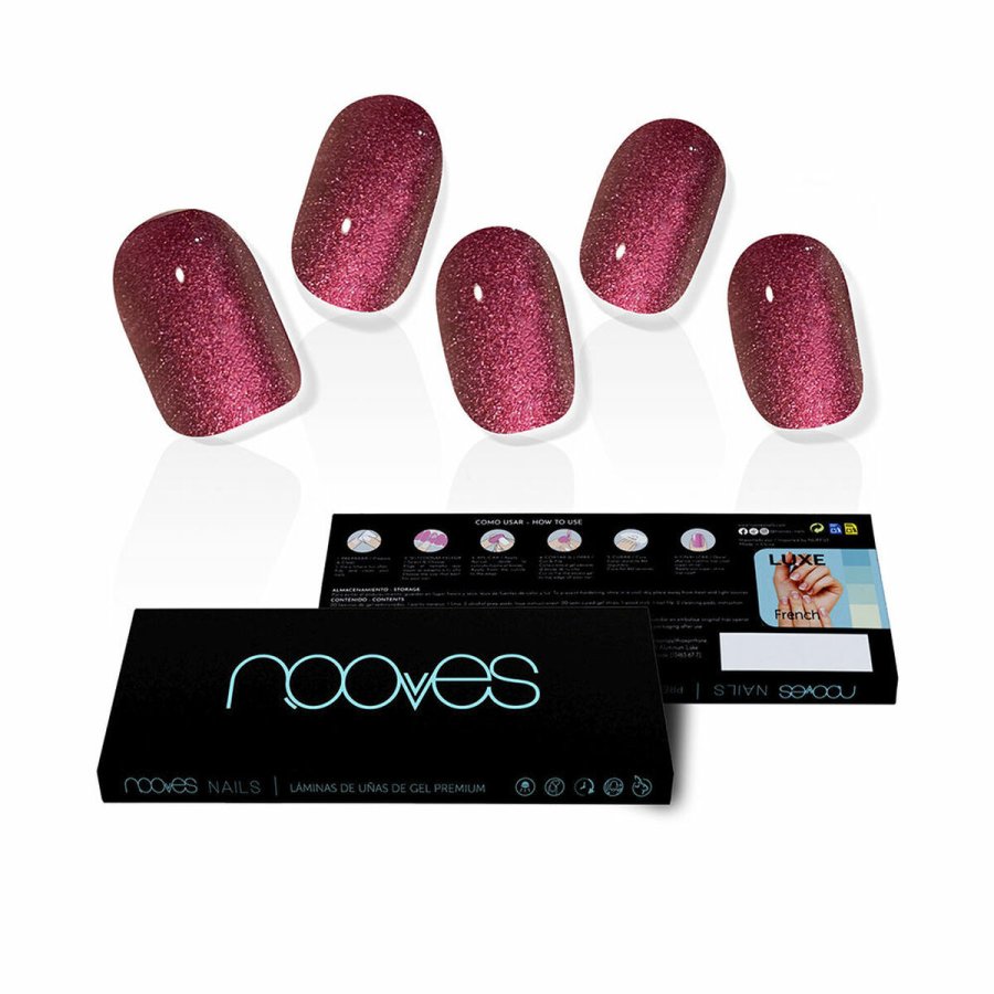 Falske negle Nooves Ruby Claret Gel Auto bindemidler #1