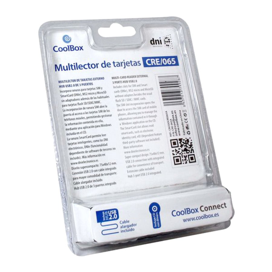 Ekstern Reader Card CoolBox CRE-065A Sort #3