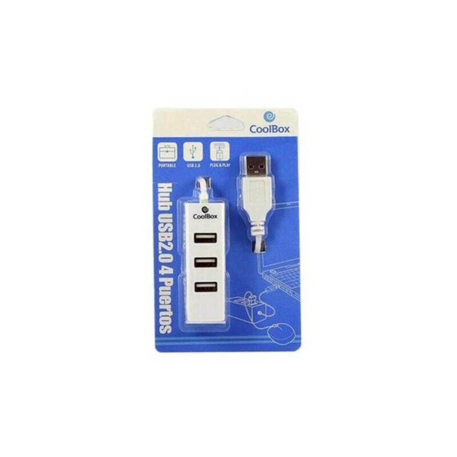 USB Hub CoolBox COO-UPH190 Hvid #2