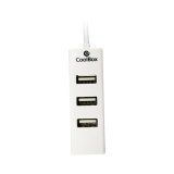 USB Hub CoolBox COO-UPH190 Hvid #1