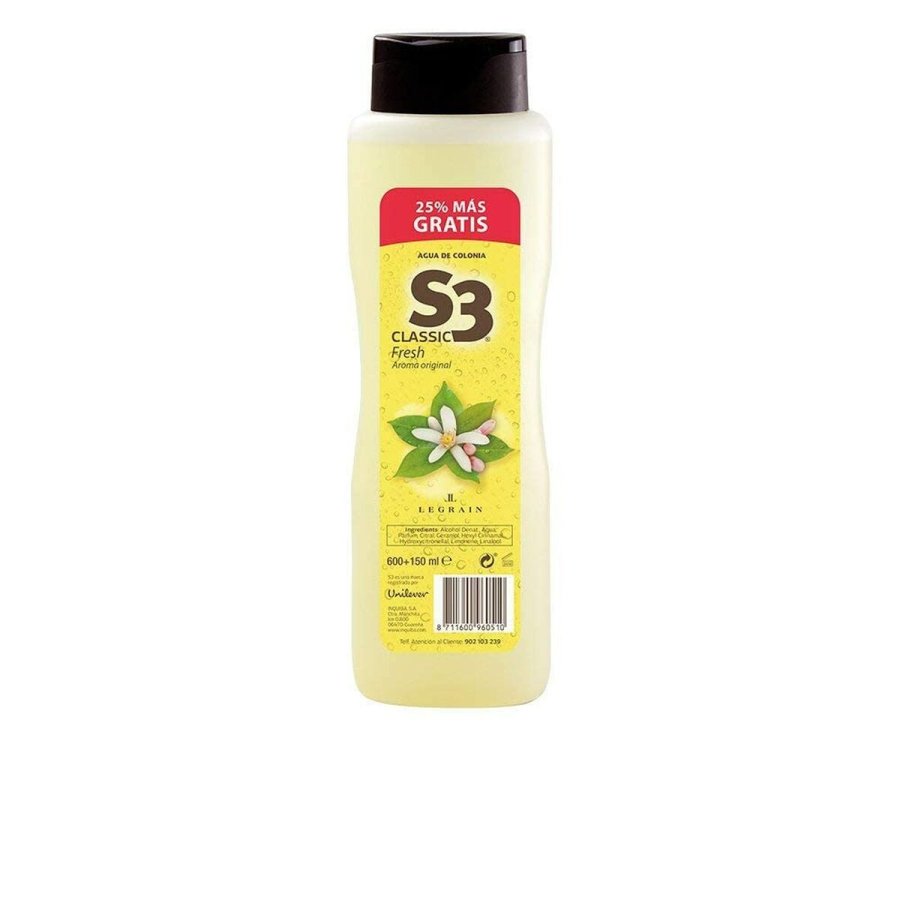 Eau de Cologne S3 Classic Fresh EDC 750 ml 600 ml + 150 ml #1