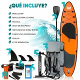 Oppustelige Paddle Surf Board med tilbehr Winvey SUP-O Orange #1