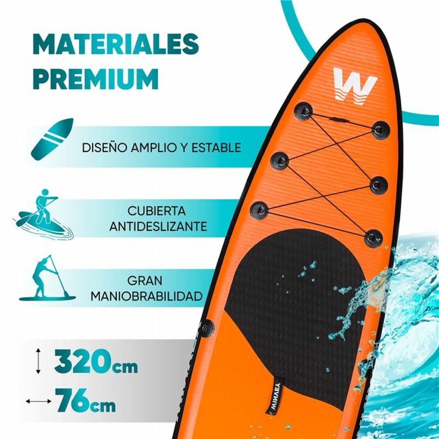 Oppustelige Paddle Surf Board med tilbehr Winvey SUP-O Orange #4