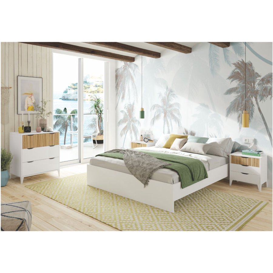 Natbord Fors Hvid Natur 40 X 33 X 50 cm #2