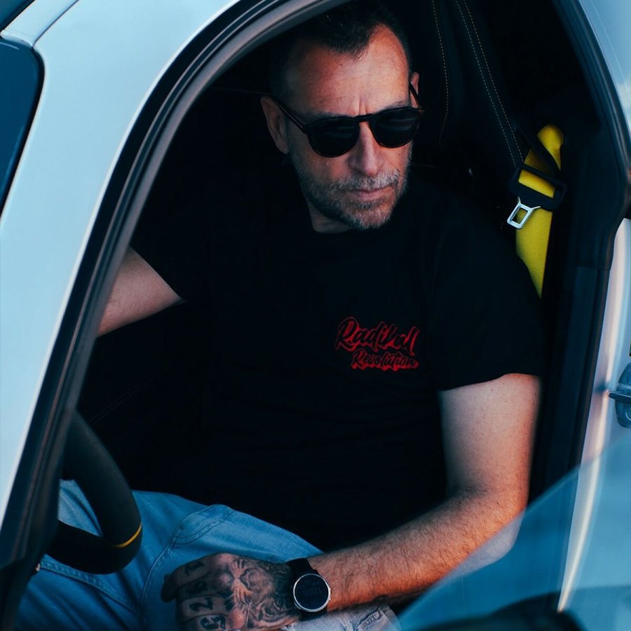 Kortrmet T-shirt til Mnd RADIKAL NICE FAT ASS Sort L #6