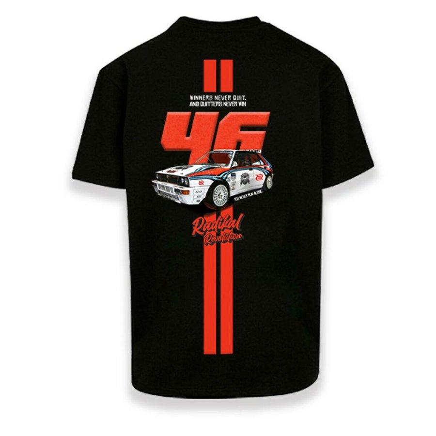 Kortrmet T-shirt til Mnd RADIKAL WINNERS NEVER QUIT Sort L #5