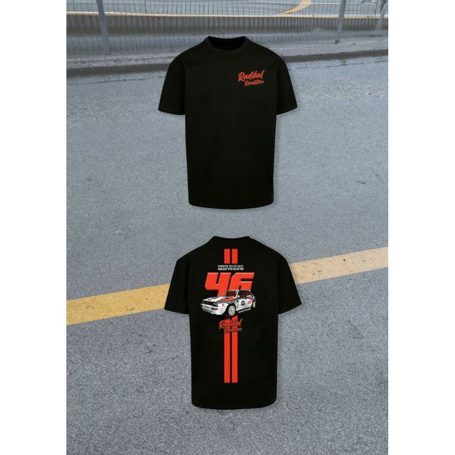 Kortrmet T-shirt til Mnd RADIKAL WINNERS NEVER QUIT Sort XXL #5