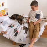 Dynebetrk st HappyFriday Multifarvet Seng 80/90 Hund 2 Dele #11