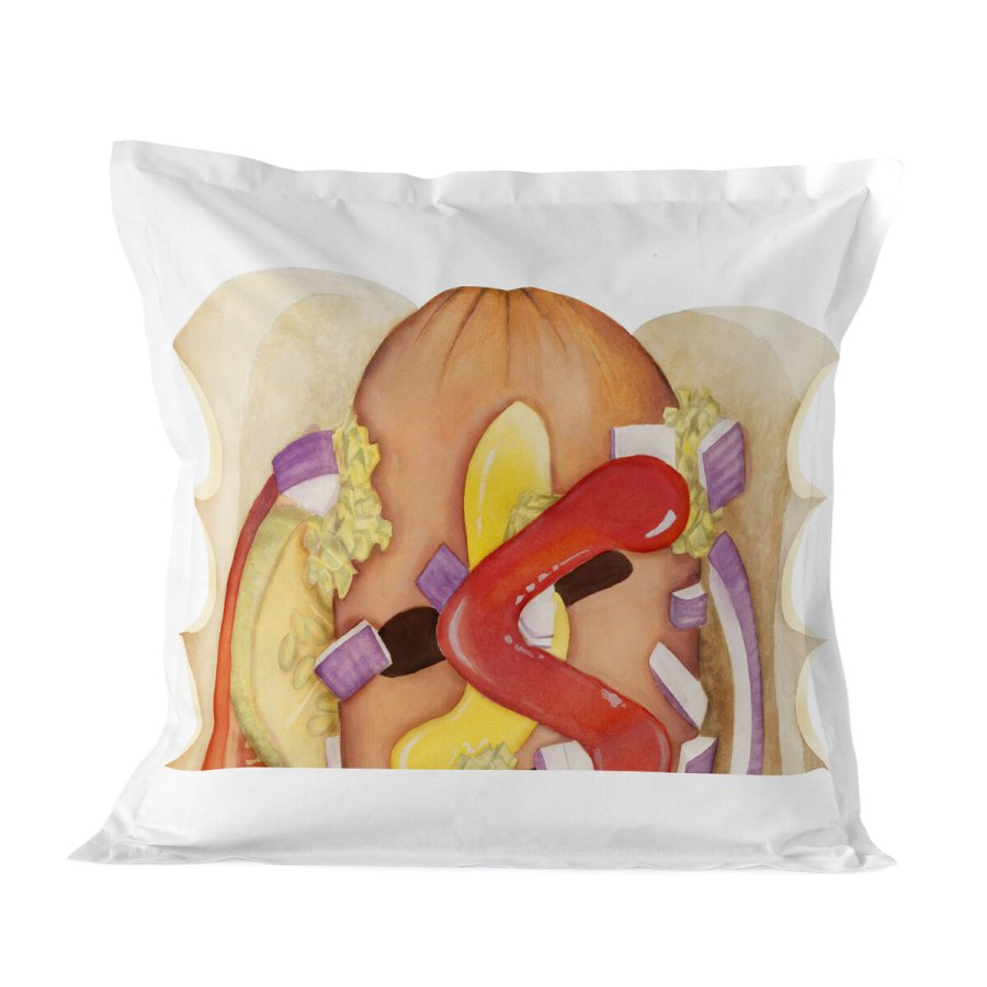 Pudebetrk HappyFriday Baleno Teen Hotdog Multifarvet 80 x 80 cm #1