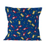 Pudebetrk HappyFriday Baleno Teen Blue Hotdog Multifarvet 80 x 80 cm #1