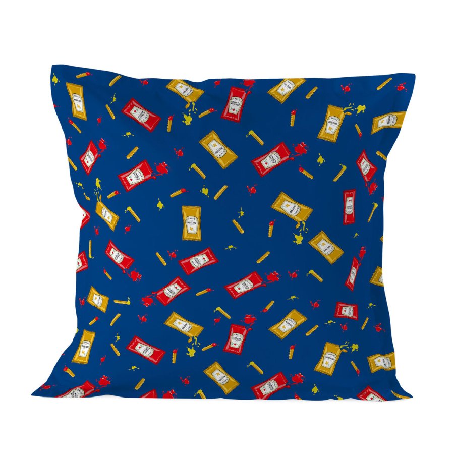 Pudebetrk HappyFriday Baleno Teen Blue Hotdog Multifarvet 80 x 80 cm #1